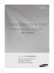 Samsung 2 Channel Virtual Surround Sound Bar HW-D350 User Manual