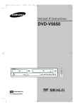 Samsung DVD-V5650 User Manual