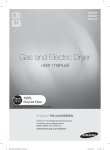 Samsung 54kg Drum Light Dryer DV210AES User Manual