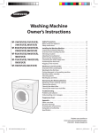 Samsung Triumph Washer with Slime Space Saving, 7 kg, White User Manual