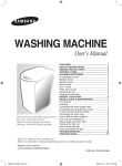 Samsung WA85J3 User Manual