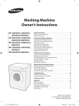 Samsung TRIUMPH Washer with Slim Space Saving, 6.5 kg User Manual