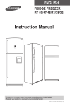 Samsung MAX3-MC TMF with No Frost, 389 L  User Manual