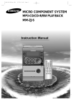 Samsung MM-ZJ6 User Manual
