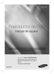 Samsung DVD-P290 Manual de Usuario