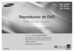 Samsung DVD Samsung D360K Manual de Usuario