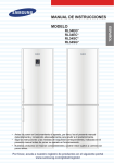Samsung 303 l Refrigeradores Bottom freezer RL34EGPS Manual de Usuario