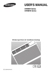 Samsung A/C Ventana 
AW08NKAF Manual de Usuario
