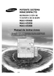 Samsung MAX-VS990 Manual de Usuario