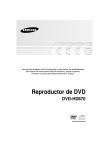 Samsung DVD-HD870 Manual de Usuario