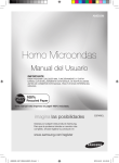 Samsung Microondas MARIMBA convencional con esmalte cerámico, 23 L Manual de Usuario