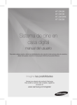 Samsung DVD 5.1 canales Home Theatre HT-D453 Manual de Usuario