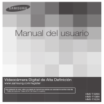 Samsung HMX-T10BN Manual de Usuario