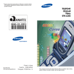 Samsung STH-A325 manual do usuário