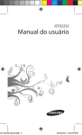 Samsung Celular Duos Music manual do usuário(CLARO)