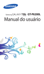 Samsung Galaxy Tab Plus (7.0) manual do usuário(CLARO)