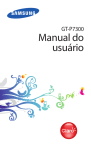 Samsung Galaxy Tab (8.9) manual do usuário(CLARO ICS VERSION)