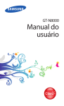 Samsung Galaxy Note (10.1) manual do usuário(CLARO)