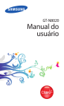 Samsung Galaxy Note (10.1, Wi-Fi) manual do usuário(CLARO)