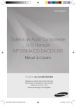 Samsung Mini Audio System MX-FS8000 2200 W 2.2Ch manual do usuário