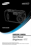 Samsung DIGIMAX 401 manual do usuário