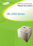 Samsung ML-2550 manual do usuário