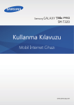 Samsung Galaxy Tab Pro Kullanıcı Klavuzu