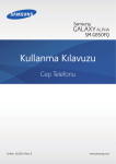 Samsung Galaxy Alpha Kullanıcı Klavuzu