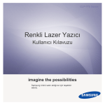 Samsung CLP-775ND  Color Laser  (33 / 33 ppm) Kullanıcı Klavuzu