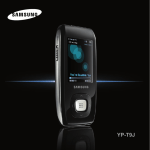 Samsung YP-T9JBQB Bruksanvisning