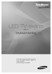 Samsung 24" SyncMaster TB750 LT24B750EX/XE Bruksanvisning