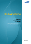 Samsung CloudStation 19" TC191 LF19TOWHBDM/EN
 Bruksanvisning