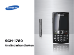 Samsung SGH-I780 Bruksanvisning