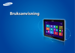 Samsung 11,6" ATIV Smart PC XE500T1C
 User Manual (Windows 8)