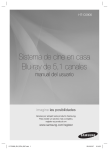 Samsung HOME CINEMA BLURAY 3D HT-C5900 Manual de Usuario