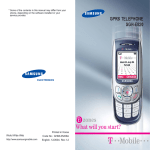 Samsung SGH-E820 Manual de Usuario