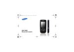 Samsung SGH-D900 Manual de Usuario