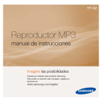 Samsung MP3 YP-Q2 Manual de Usuario
