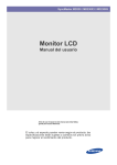 Samsung PANTALLA MULTIDISPLAY 6 MonitorES 23" 
MD230X6 Manual de Usuario
