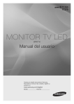 Samsung Monitor TV de 22" con excelentes altavoces integrados Manual de Usuario