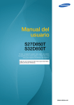 Samsung Monitor LED 27" S27D850T Manual de Usuario