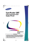 Samsung 180T Manual de Usuario
