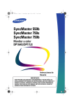 Samsung 750B Manual de Usuario