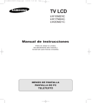 Samsung LW15M23C Manual de Usuario