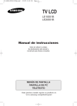 Samsung LE15S51B Manual de Usuario