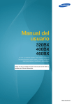 Samsung 400BX Manual de Usuario