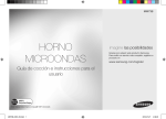 Samsung MICROONDAS BLANCO MW73B Manual de Usuario