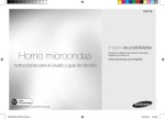 Samsung MICROONDAS CON GRILL COMBI BLANCO GW73B Manual de Usuario