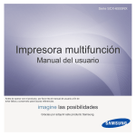 Samsung Impresora 
Multifución Láser Monocromo
SCX-6555NX Manual de Usuario