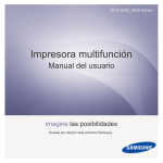 Samsung Impresora 
Multifunción Láser
Monocromo
SCX-5835NX Manual de Usuario